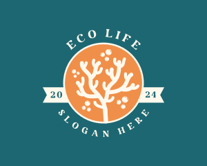 Ocean Coral Reef logo design