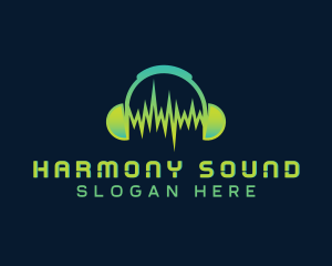 Sound Recording Headphones  logo design