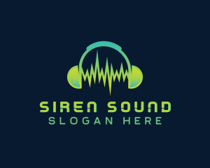 Sound Recording Headphones  logo design