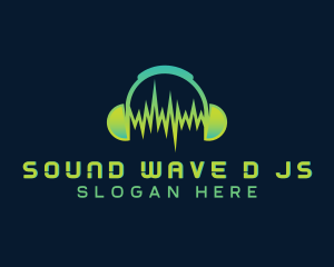 Sound Recording Headphones  logo design