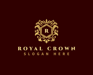 Decorative Royal Crown logo design