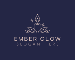 Candle Wellness Aromatherapy logo design