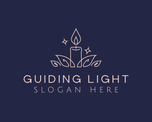 Candle Wellness Aromatherapy logo design