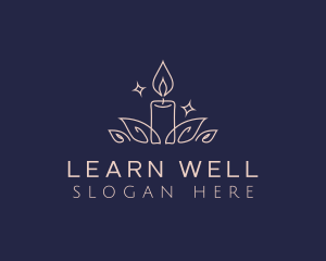 Candle Wellness Aromatherapy logo design