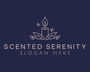 Candle Wellness Aromatherapy logo design