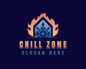 Thermal Heating Cooling logo design