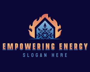 Thermal Heating Cooling logo design