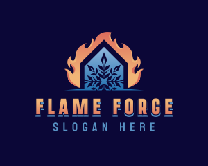 Thermal Heating Cooling logo design