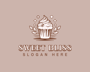 Muffin Cupcake Bakeshop logo design