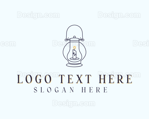 Candle Lantern Candlelight Logo