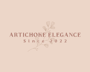 Aesthetic Eco Flower logo design