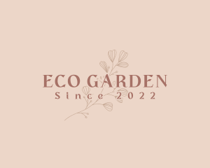 Aesthetic Eco Flower logo design