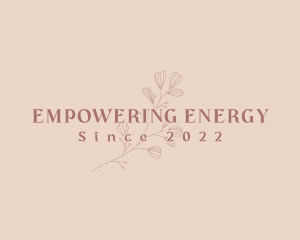 Aesthetic Eco Flower logo design