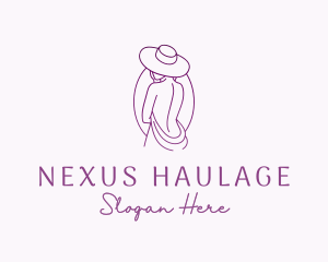 Sexy Woman Hat logo design