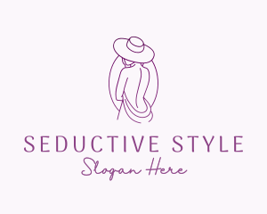 Sexy Woman Hat logo design