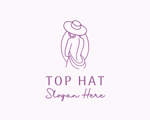 Sexy Woman Hat logo design