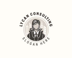 Female Admin Consultant logo design