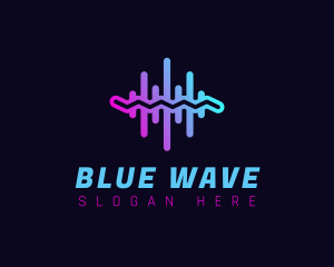 Audio Sound Wave logo design