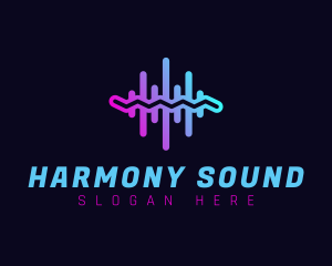 Audio Sound Wave logo design