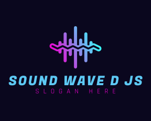 Audio Sound Wave logo design