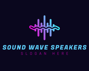 Audio Sound Wave logo design