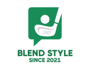 Green Golf Chat logo design