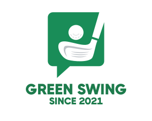 Green Golf Chat logo