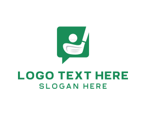 Green Golf Chat logo