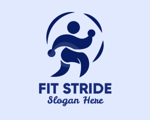 Person Jogging Exercise  logo design