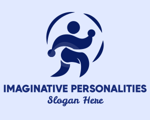 Person Jogging Exercise  logo design