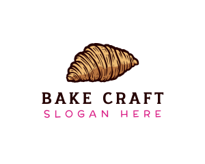 Bake Croissant Pastry logo design