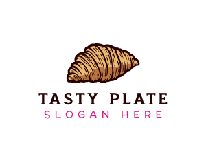 Bake Croissant Pastry logo design