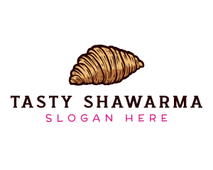 Bake Croissant Pastry logo design