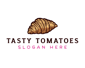 Bake Croissant Pastry logo design