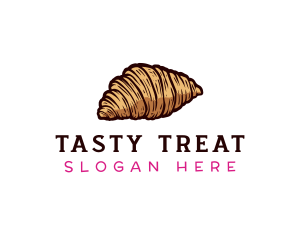 Bake Croissant Pastry logo design