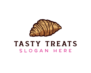 Bake Croissant Pastry logo design