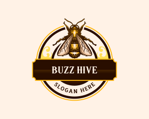 Retro Hornet Bee logo design