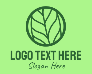 Green Leaf Badge logo