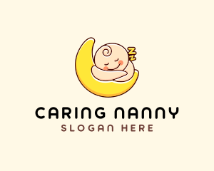 Sleeping Baby Moon  logo