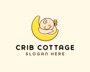 Sleeping Baby Moon  logo