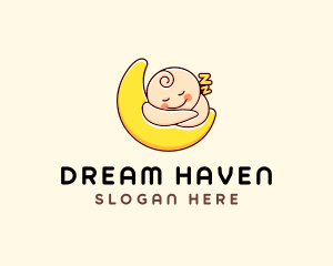 Sleeping Baby Moon  logo