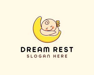 Sleeping Baby Moon  logo