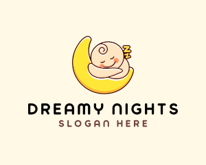 Sleeping Baby Moon  logo