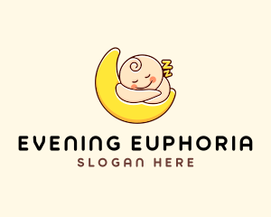 Sleeping Baby Moon  logo design