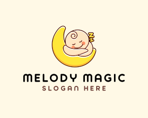 Sleeping Baby Moon  logo