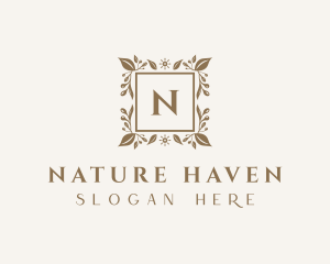 Floral Natural Beauty logo design