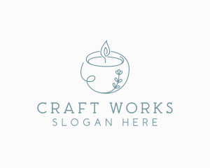 Spa Candle Decor logo design