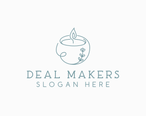 Spa Candle Decor logo design