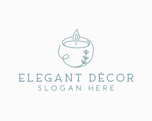 Spa Candle Decor logo design