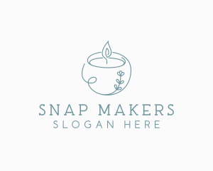 Spa Candle Decor logo design